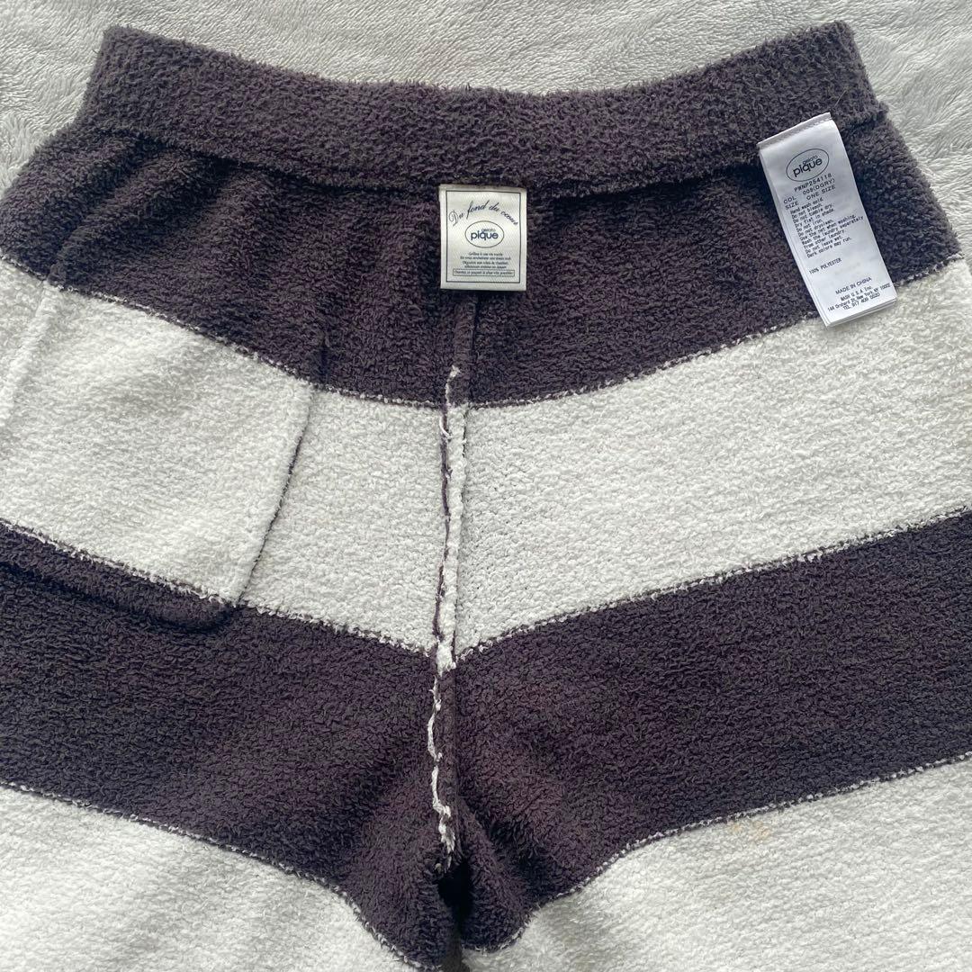 m*k様 ジェラートピケ モチーフジャガードプルオーバー＆ボーダーロングパンツ