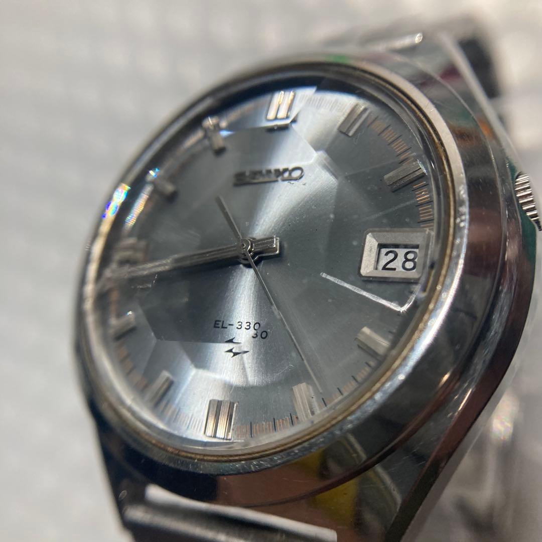 セイコー　EL 330 電磁テンプ式　カットガラス