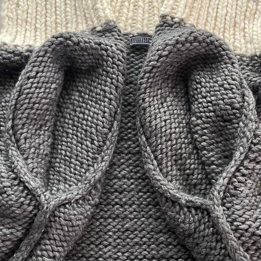 レア美品☆ミナ ペルホネン／ヴィンテージ ニットカーディガン アルパカ混 ウール