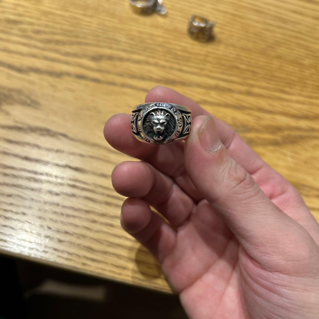 ライオン彫刻 シルバーリング　ディールデザイン　deal design