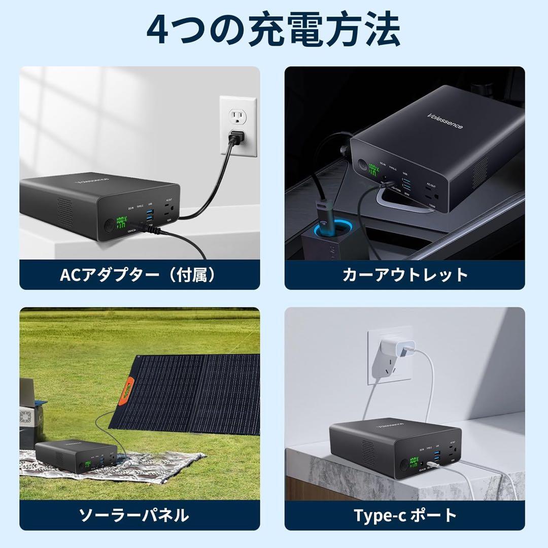 ポータブル電源 超大容量80,000mAhAC出力130WPD100W対応 防災