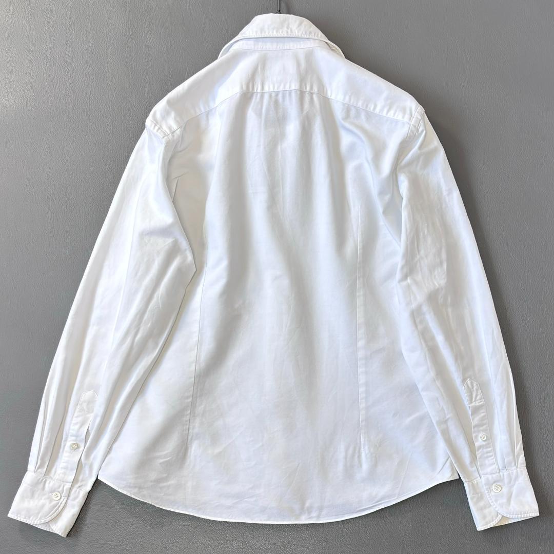 美品ジャンネット vinci fit 長袖 カッタウェイ 太陽 白 42 ua9