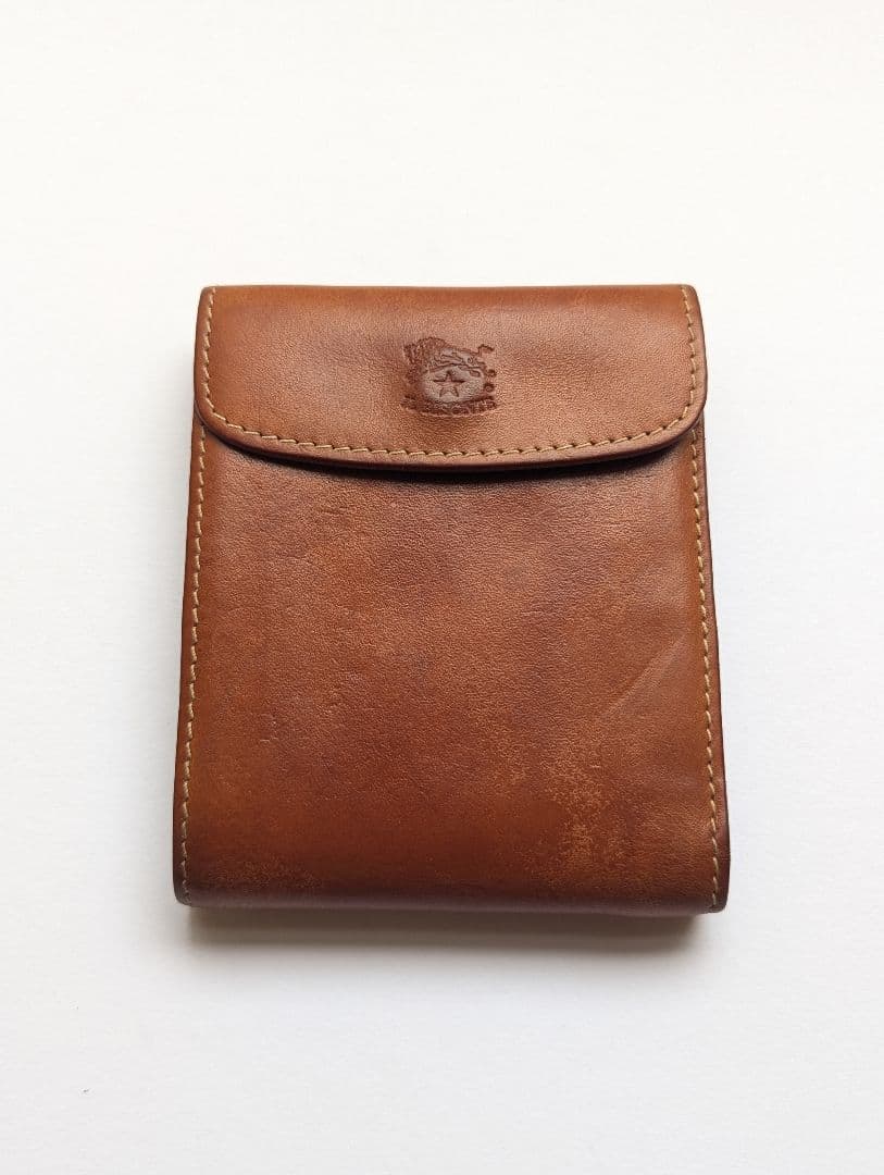 イルビゾンテ フラップウォレット コンパクト ヌメ革 希少 男女兼用