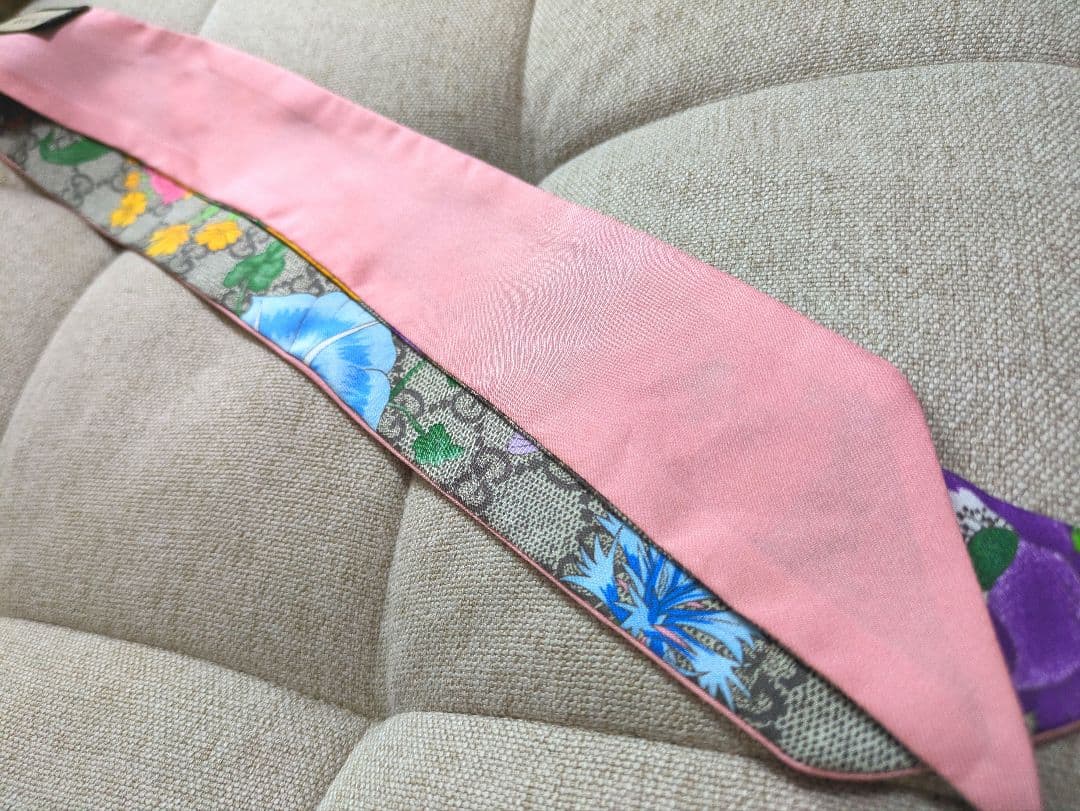 【箱付き】GUCCI グッチ ネックボウ フローラ ピンク【美品】