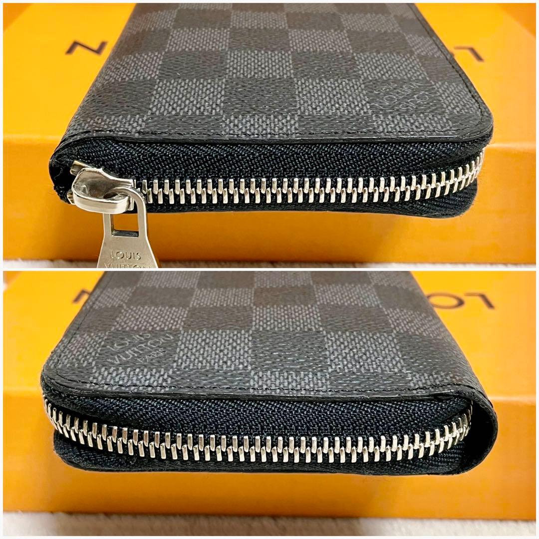 ルイヴィトン　ダミエ　グラフィット　ヴェルティカル　ラウンドファスナー　長財布