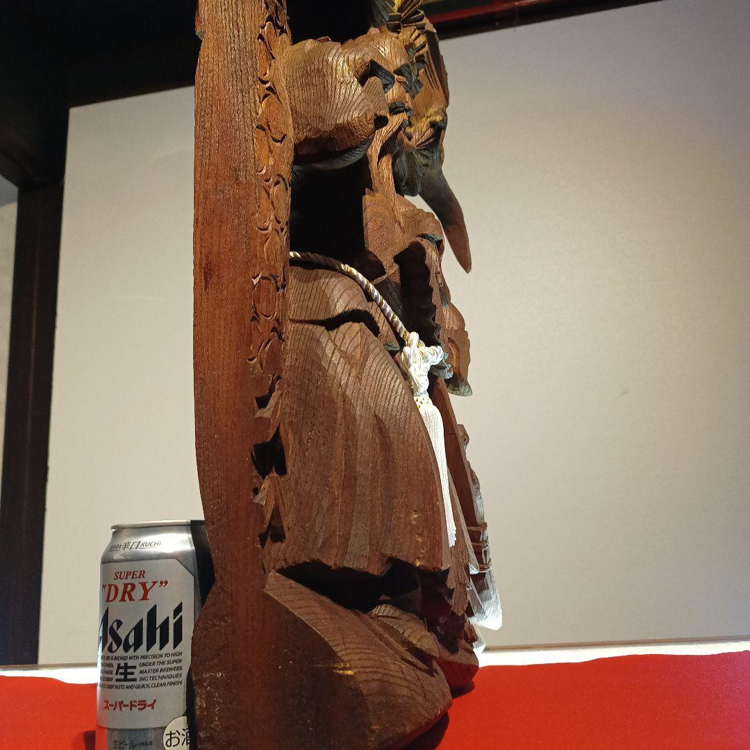 木彫り　縁起物　たかさご　彫刻　だんじり　寺院　仏閣　仏像　骨董品　アンティーク