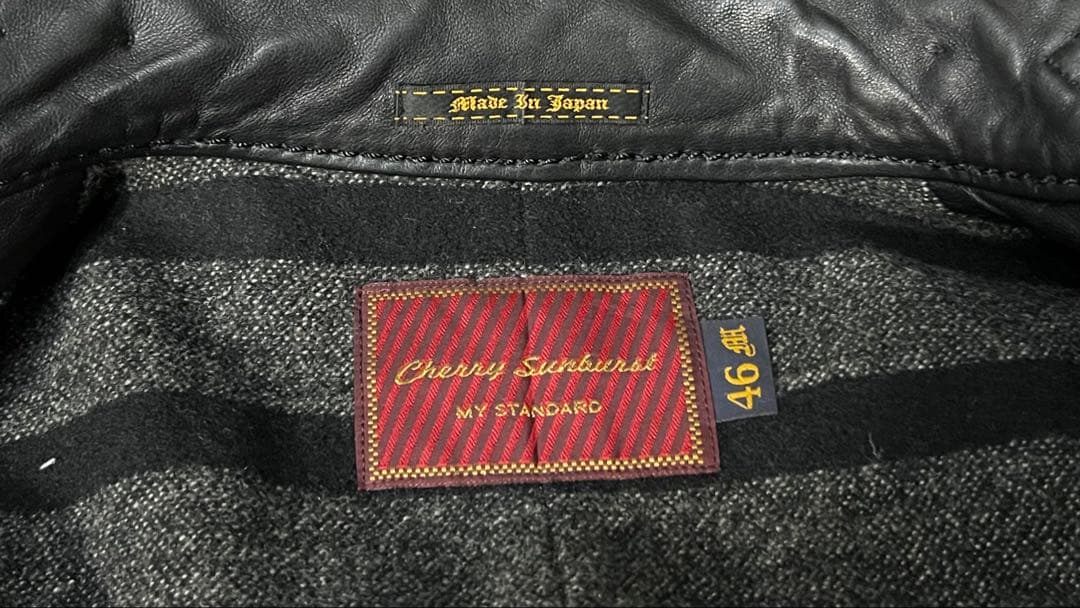 domestic brand cherry sunburst ライダースJK