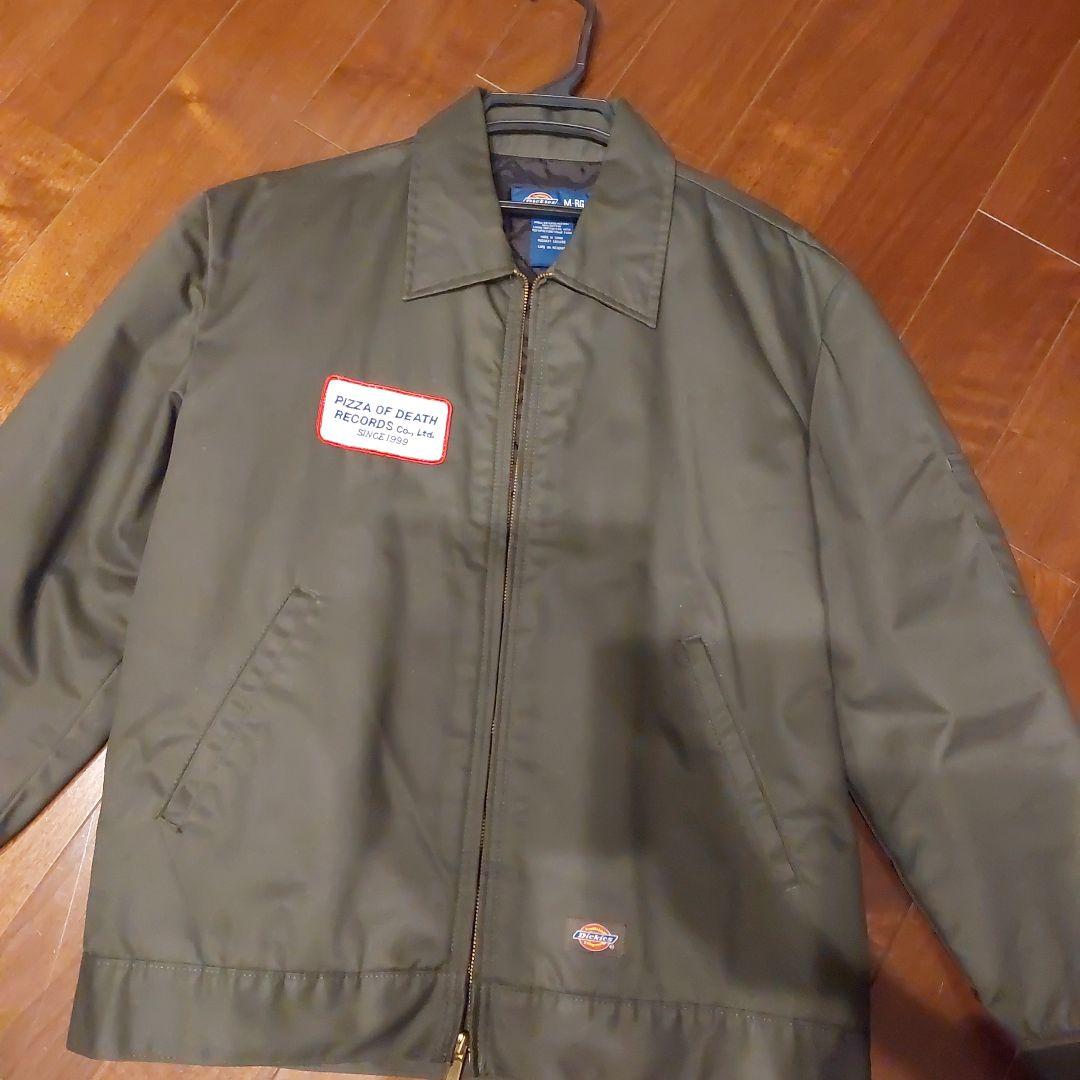 Pizza of Death Records ジャケット M オリーブグリーン