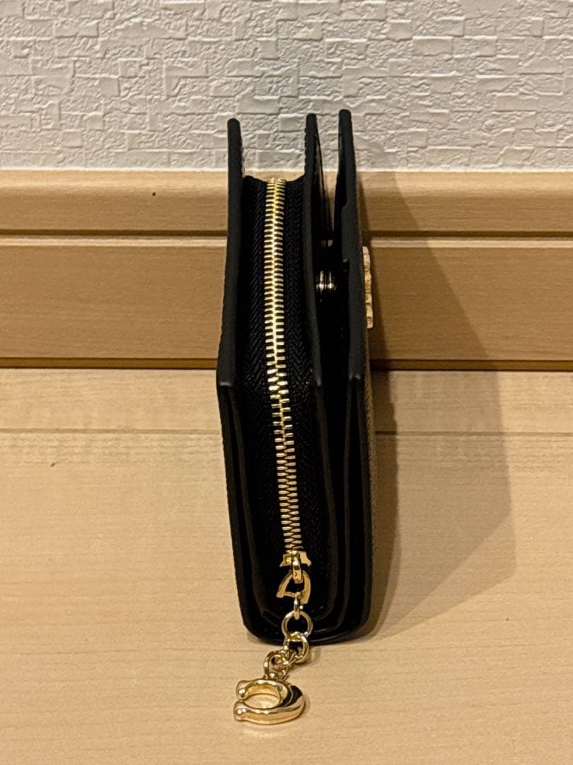 【大人気】COACH スナップ ウォレット・シグネチャー キャンバス