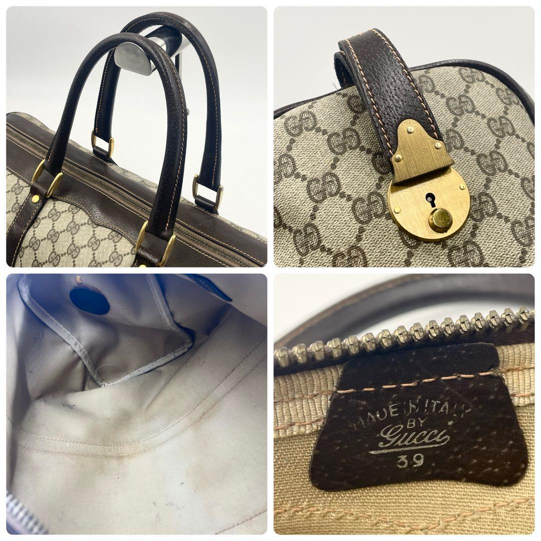 美品•大容量✨GUCCI オールドグッチ ボストンバッグ GGスプリーム メンズ