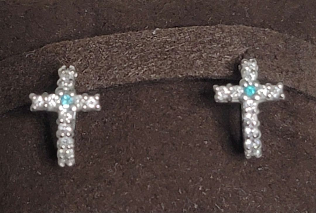 プラチナ　ダイヤモンド　フープピアス