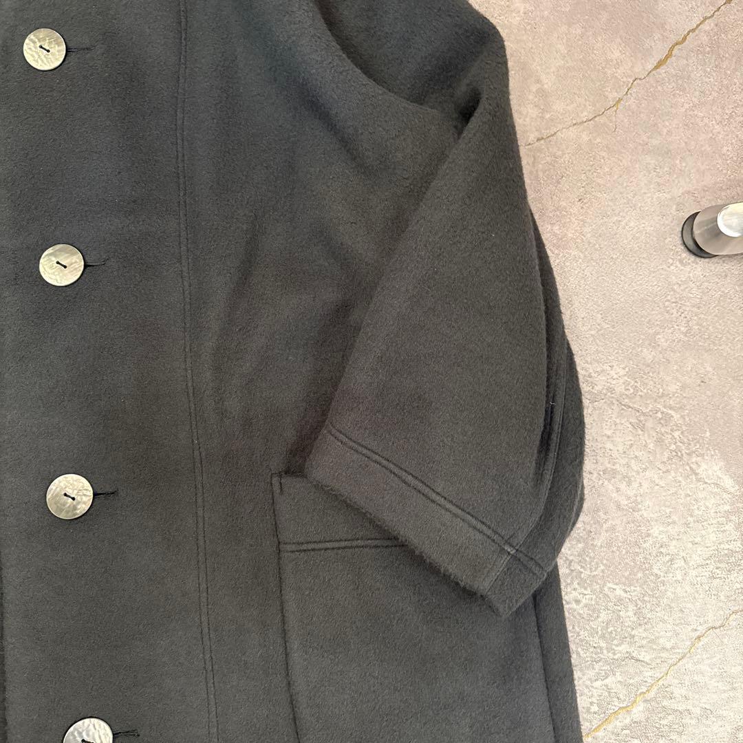 Plantation ダークグレー ロングコート　イッセイミヤケ