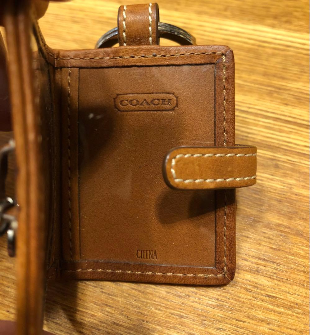 COACH コーチ ミニ手帳型 フォトキーホルダー リング