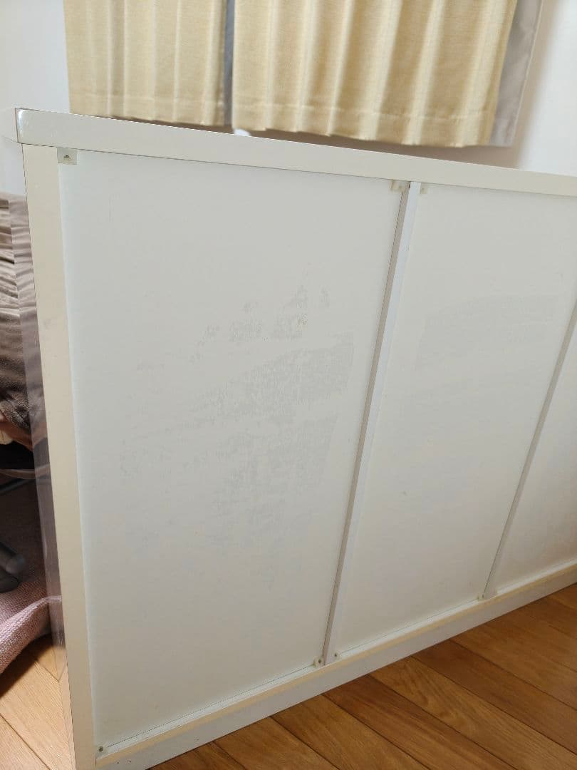 【送料込】ホワイトキャビネット 収納付き　ニトリ　キッチンボード　カップボード