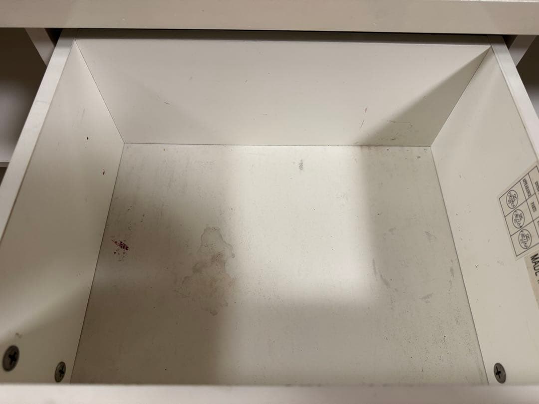 【送料込】ホワイトキャビネット 収納付き　ニトリ　キッチンボード　カップボード