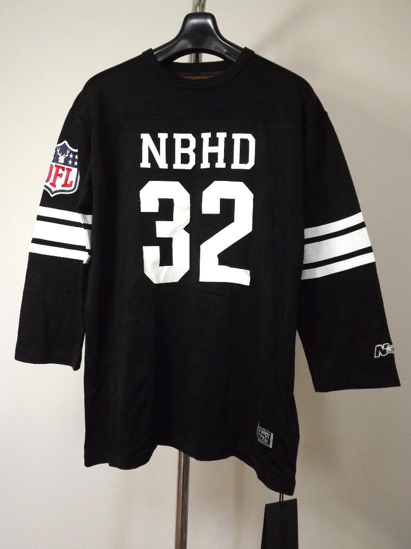 M 新品 2009 ネイバーフッド 日本製 ホッケーシャツ 8分袖Tシャツ