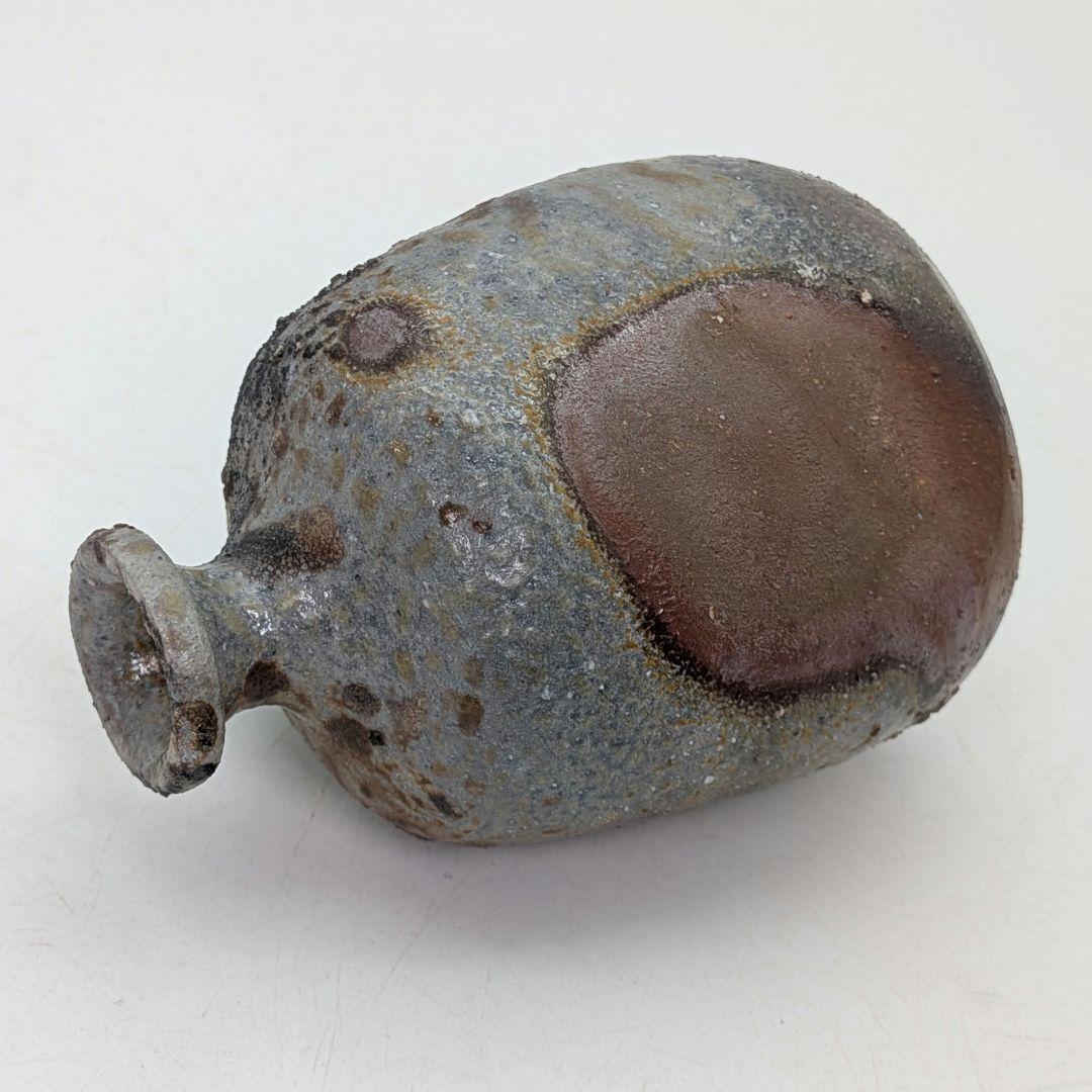 本山和泉 備前焼 窯変徳利 共箱栞 とっくり 酒器 食器 一輪挿し花入 花瓶