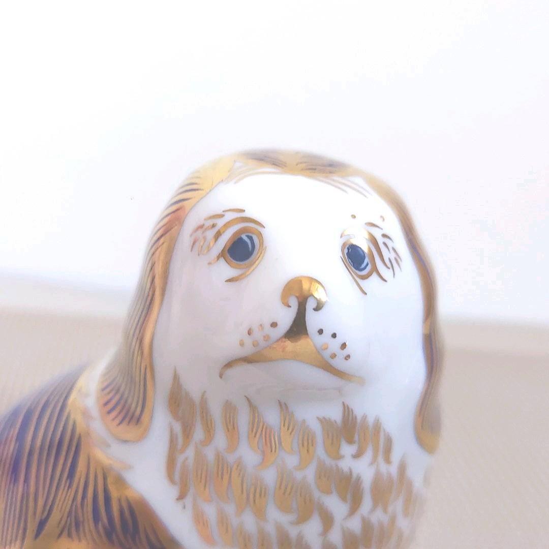 犬くん　ロイヤルクラウンダービー陶器置物