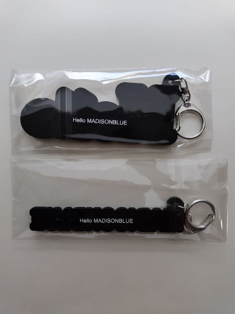 マディソンブルー　 バッグチャーム2種　 ブラックトートバッグ(付属品)