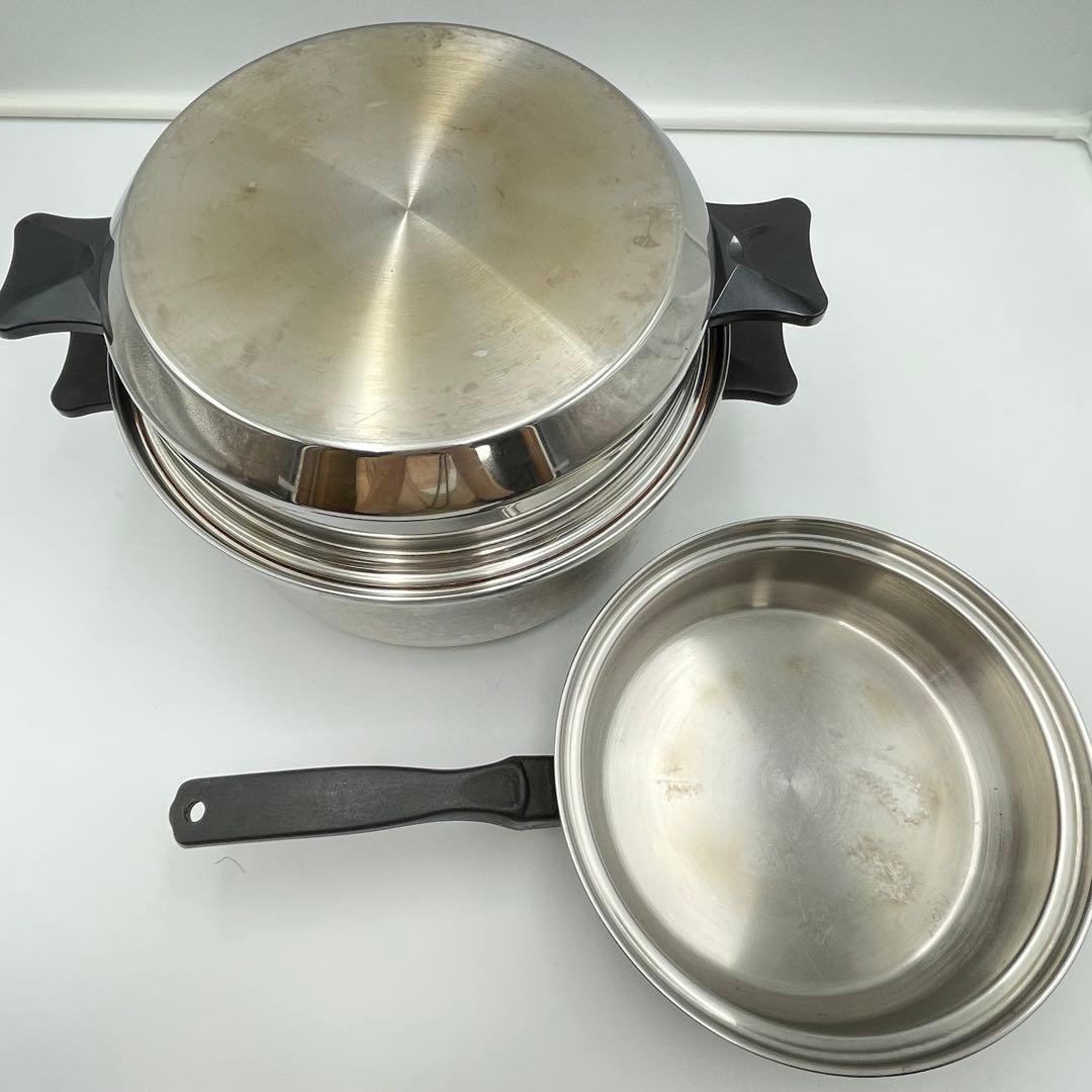 インコア　ダッチオーブン　両手鍋　フライパン　2点　ガス対応