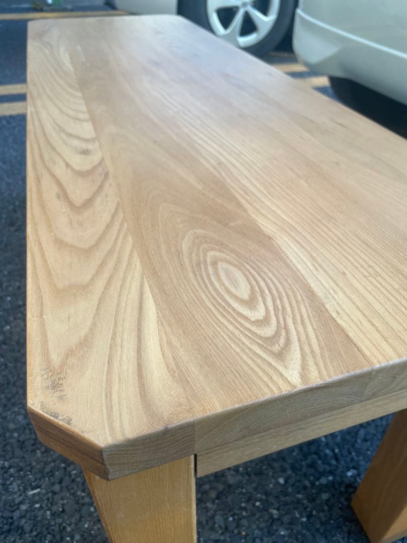 無垢オーク材ベンチ　椅子　ダイニング　テーブル