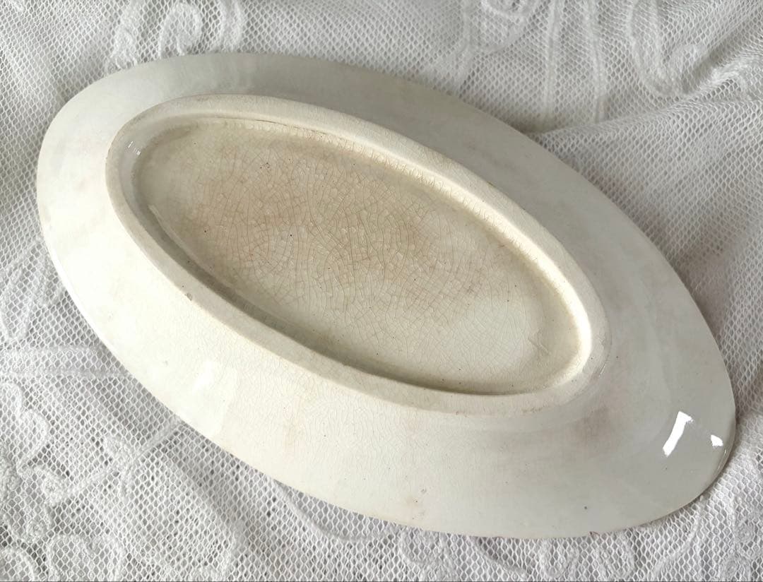 フランスアンティーク ラヴィエ ショワジールロワ窯 プレート FLOREAL