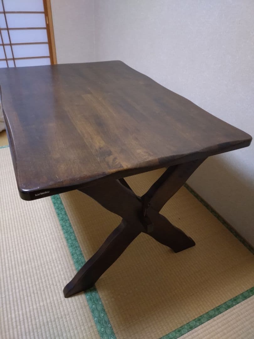 カリモク　ラスティック　ダイニングテーブル