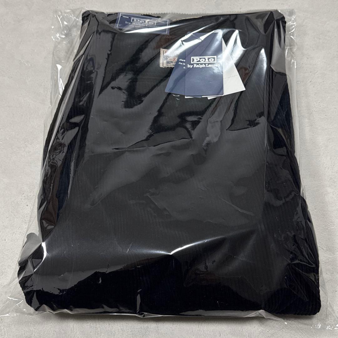 新品25AW ポロラルフローレン コーデュロイパンツ ブラック リラックスFIT