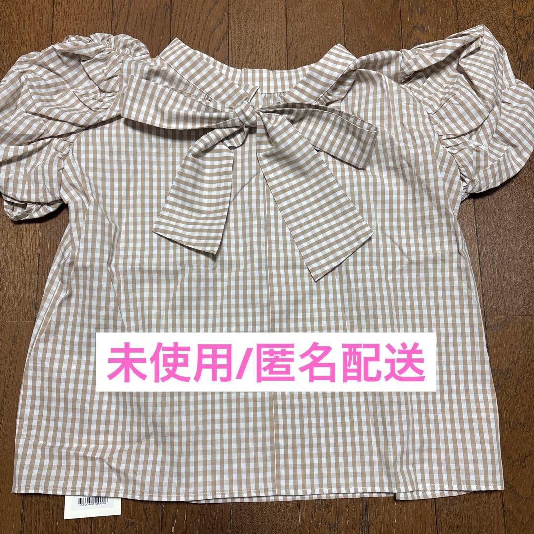 ALLISON BROWN ギンガムチェック ブラウス