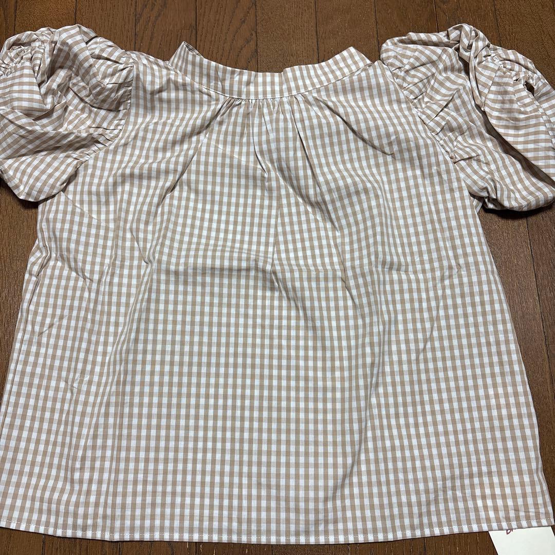 ALLISON BROWN ギンガムチェック ブラウス