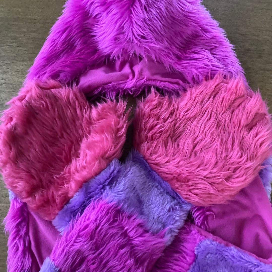 ディズニー　ファンキャップ　マフラーキャップ　チェシャ猫　被り物