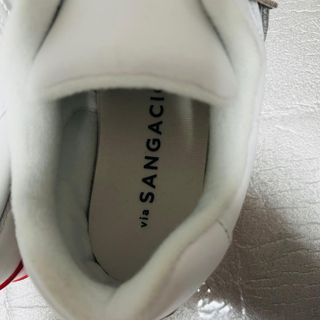 【SANGACIO/サンガッチョ】新品✨　ホワイト/レッド　24cm