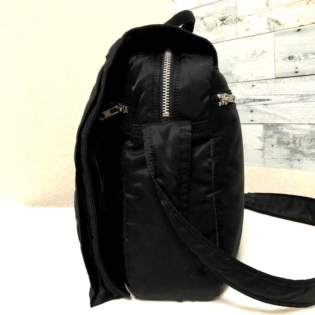 美品✨人気 ポータータンカー ヘルメットバッグ メッセンジャー A4可 ブラック