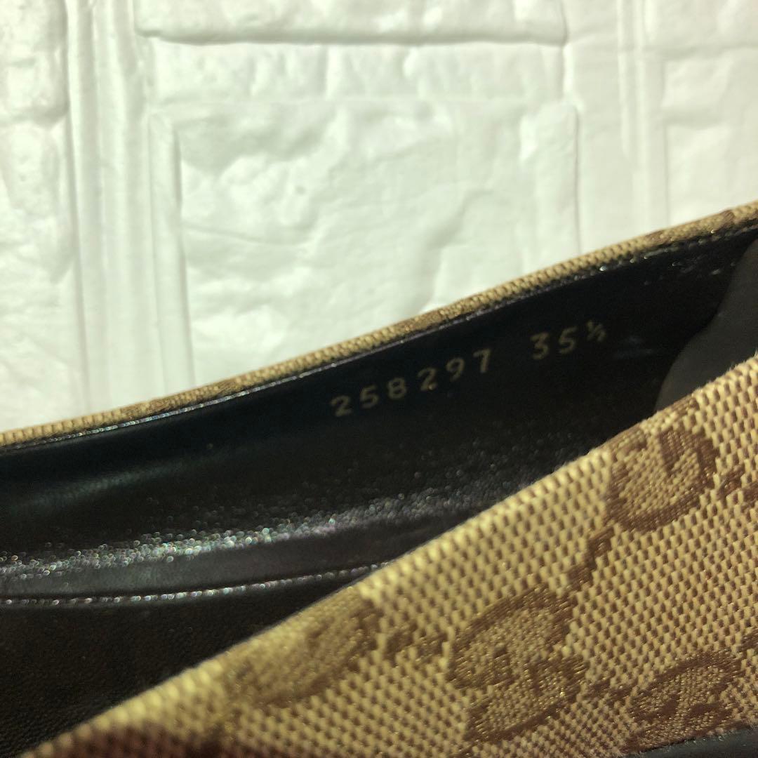 専用です♪ 新品★グッチGGキャンバス　フラットシューズ　35.5cm 箱付き