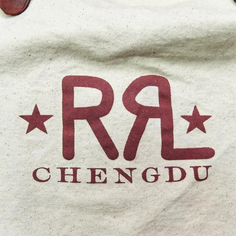 RRL ダブルアールエル ロゴ入り キャンバス レザーハンドル 2WAY