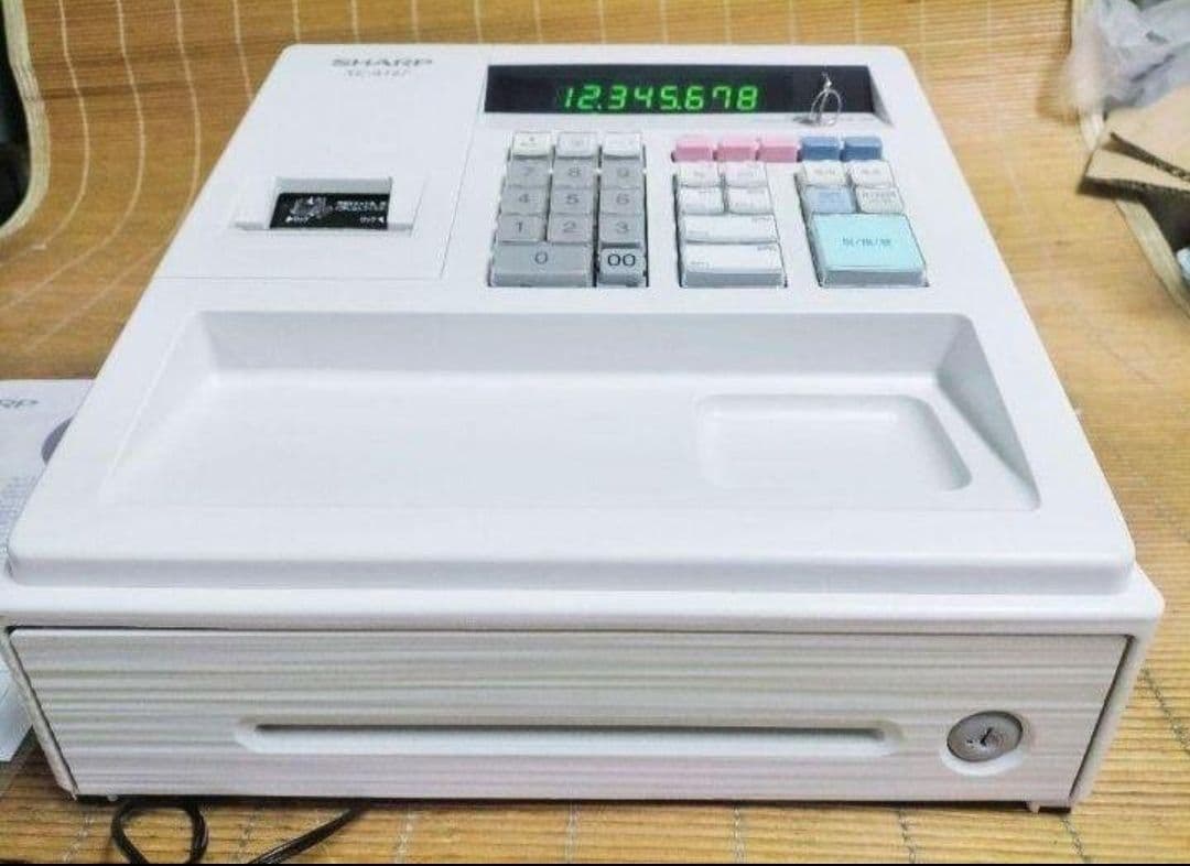 シャープレジスター　XE-A147　PC連携売上管理フル設定無料　000161