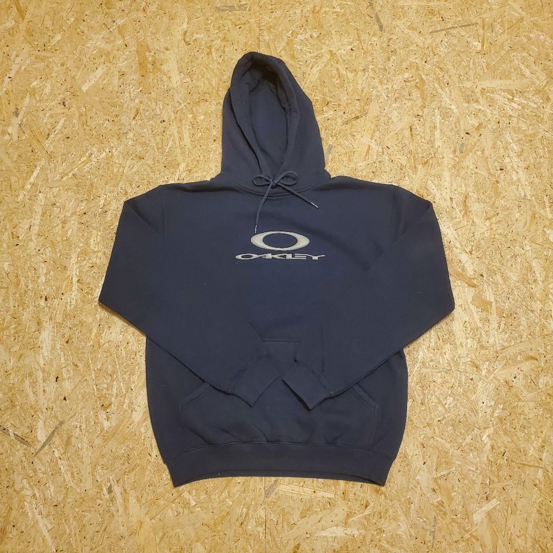【OAKLEY/オークリー】パーカー デッドストック 赤タグ ネイビー 90s