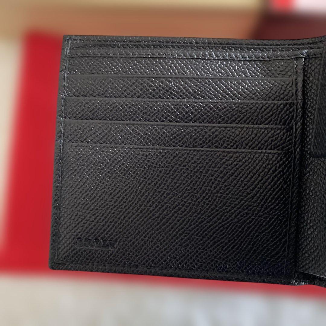 【新品未使用】BALLY 二つ折り財布 ブラック