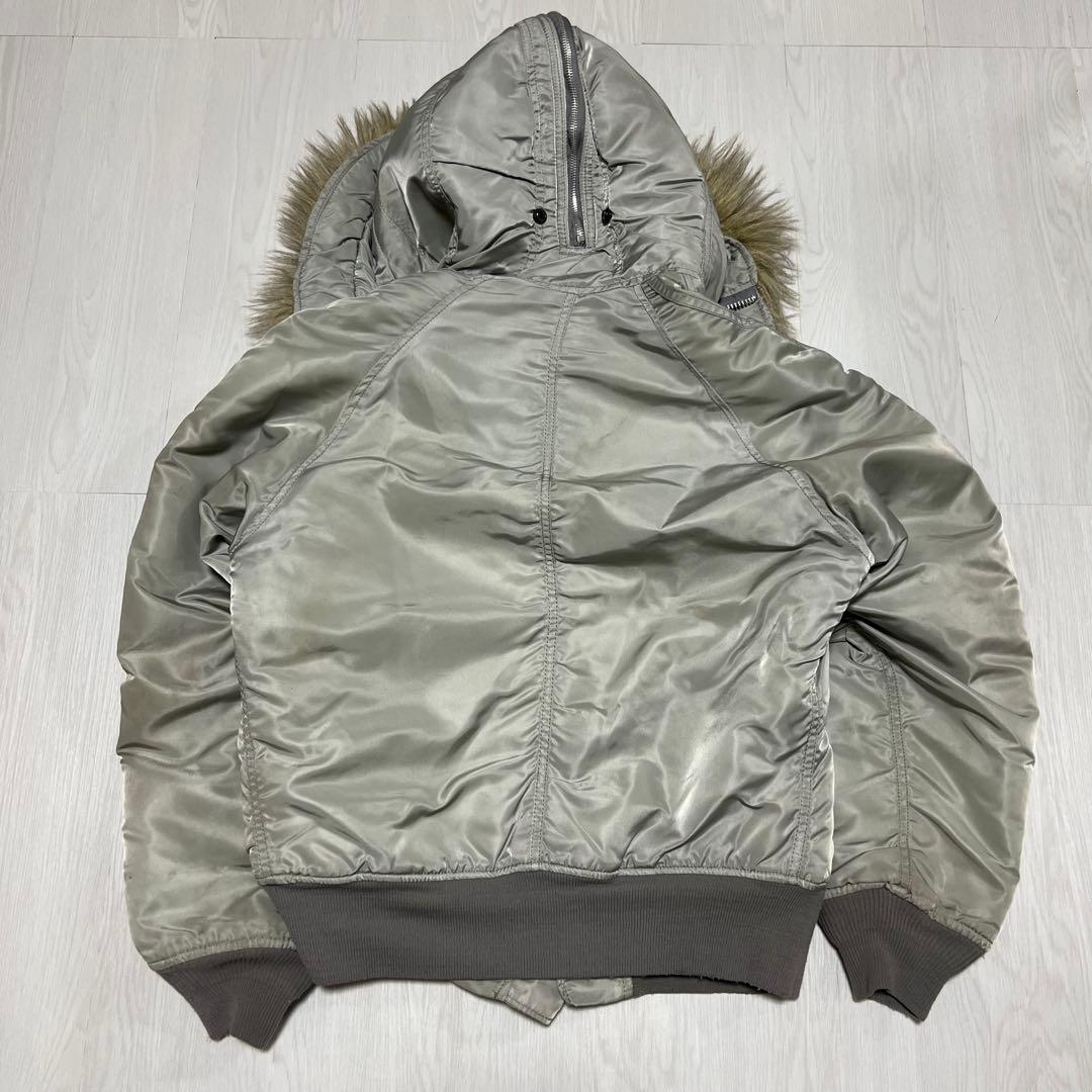 ジャケット・アウター 90s USA ALPHA N2B flight jacket SILVER