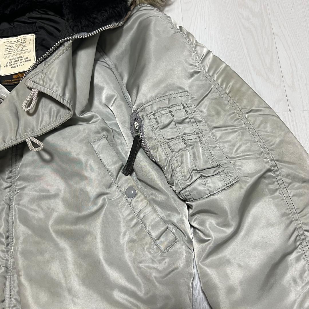 ジャケット・アウター 90s USA ALPHA N2B flight jacket SILVER