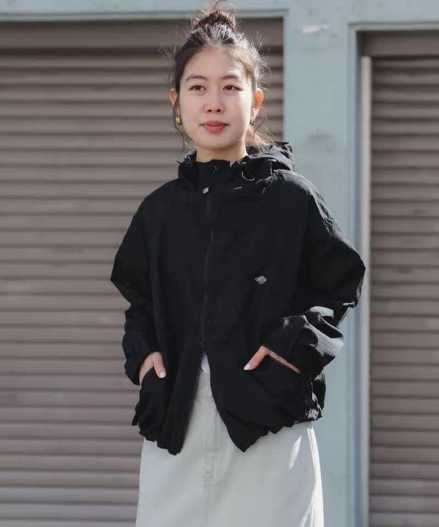 DANTONダントン　ダントン ナイロンフードコート ブラック M (38)