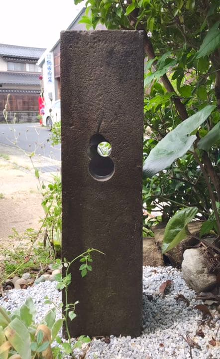 【三福瓢箪灯篭・道しるべ灯篭・招福】造園水石飾り石ガーデニング箱庭