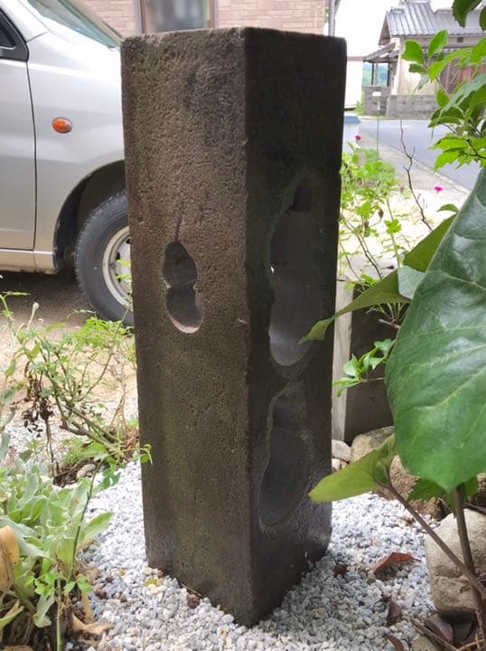 【三福瓢箪灯篭・道しるべ灯篭・招福】造園水石飾り石ガーデニング箱庭