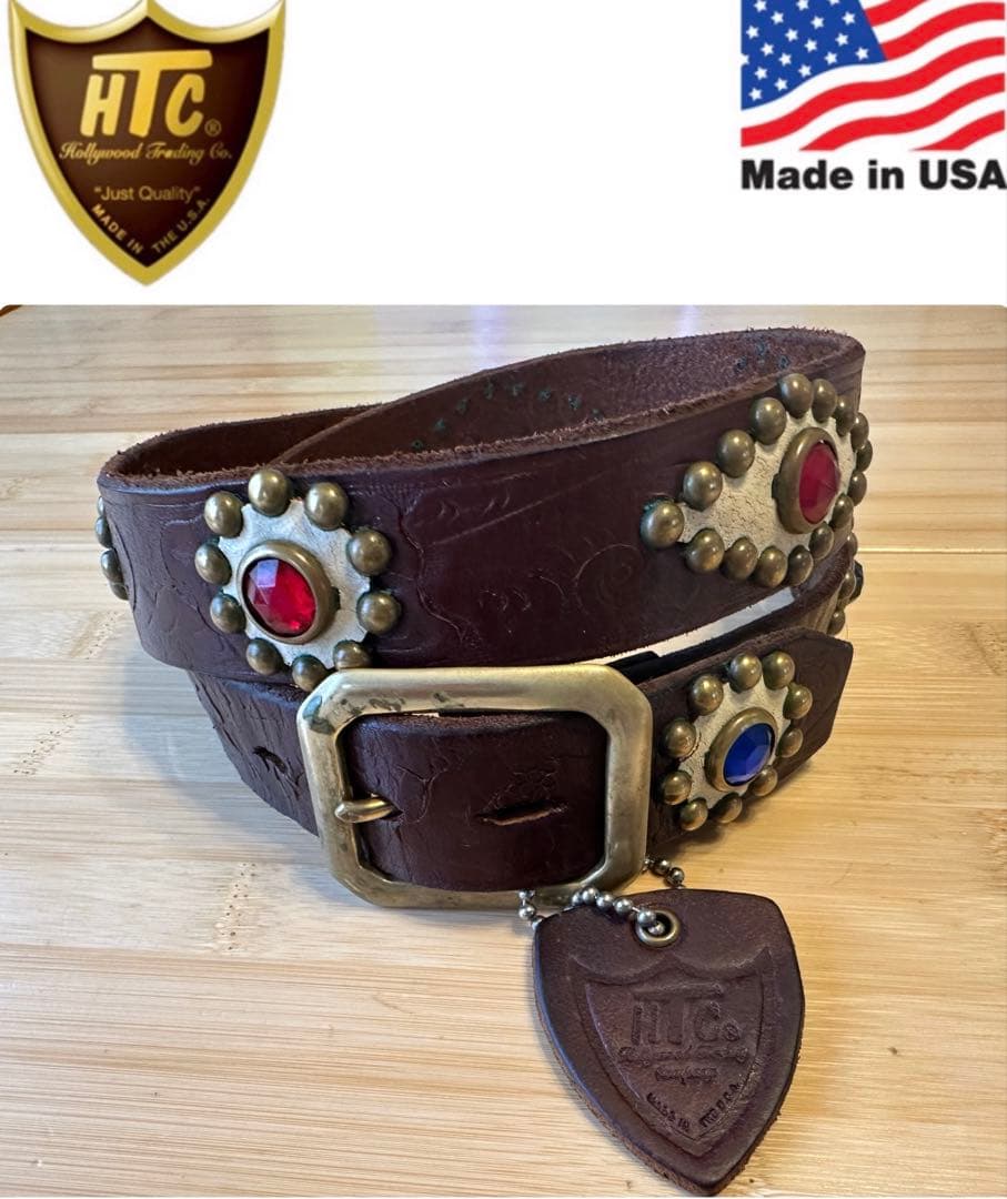 creamsoda 　⭐️HTC⭐️マルチカラーストーン⭐️ブラウンレザー⭐️34