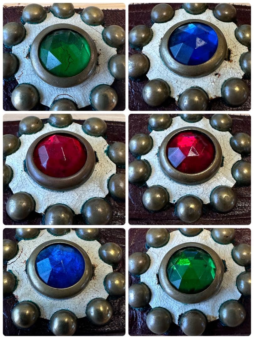 creamsoda 　⭐️HTC⭐️マルチカラーストーン⭐️ブラウンレザー⭐️34