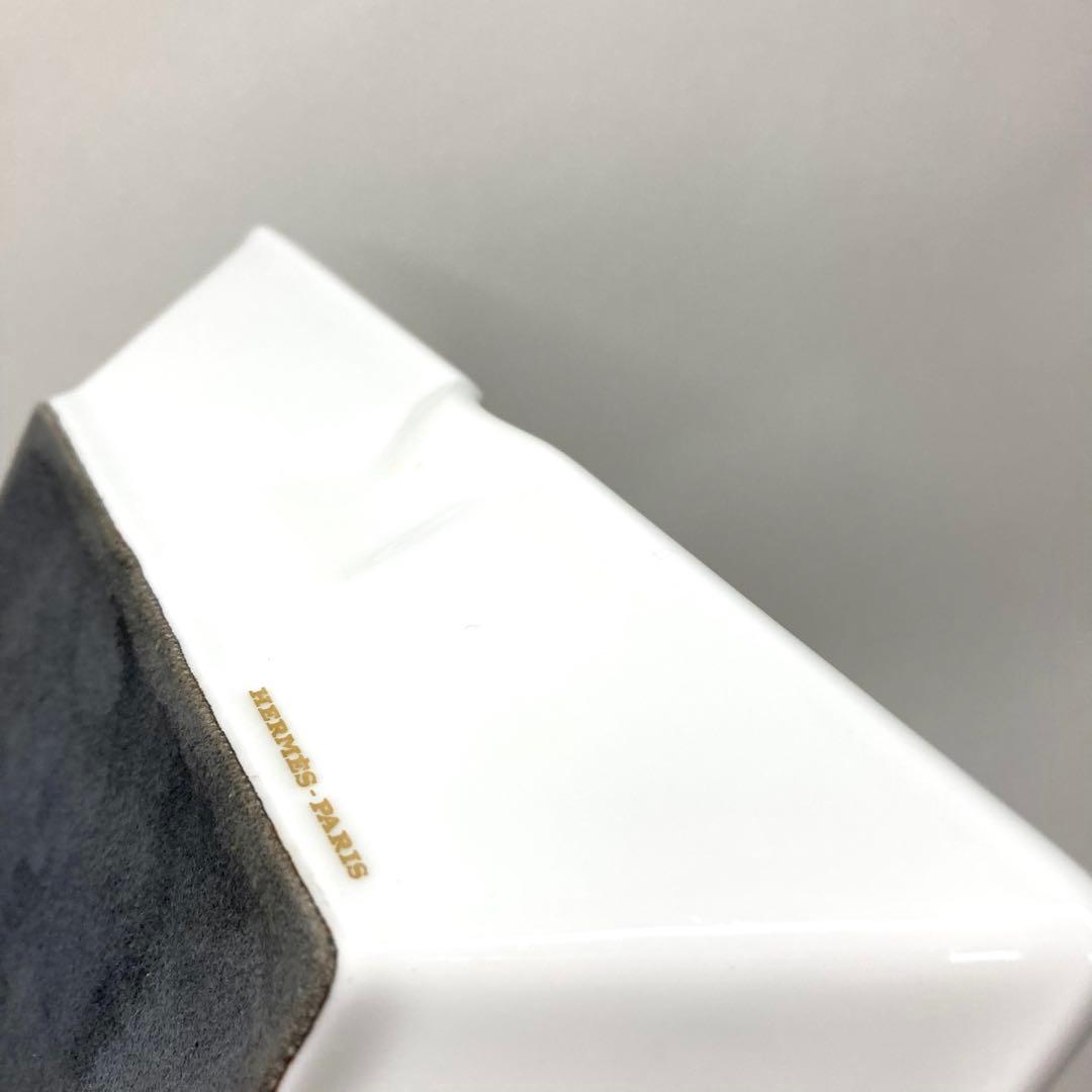 希少✨HERMES エルメス 灰皿 アッシュトレイ ブルー ホワイ 帆船