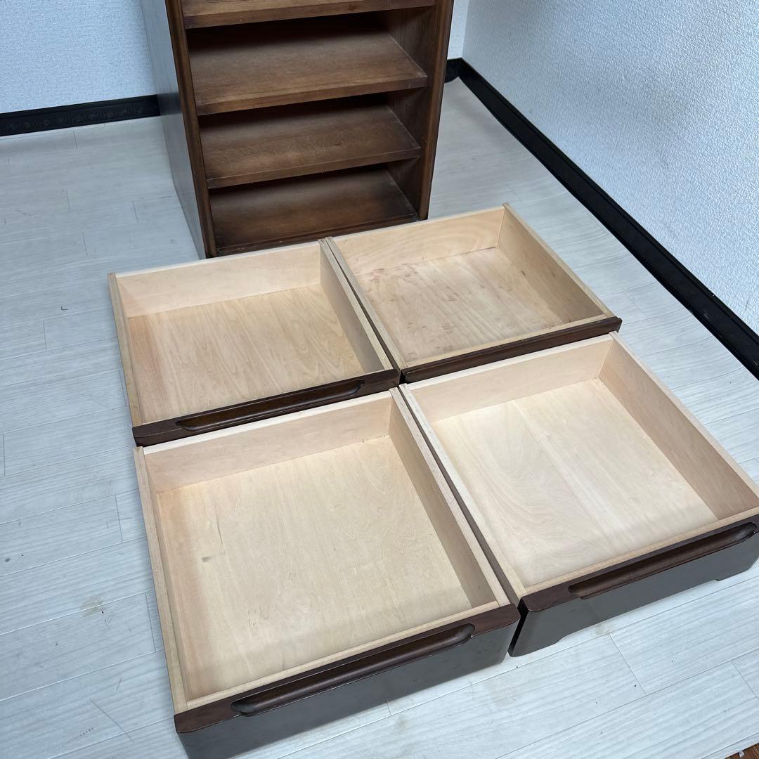 カリモク ドマーニ 希少品 飾り棚 キュリオケース キャビネット i4※