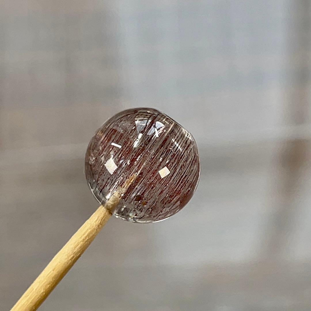 高品質　スーパーセブン　２粒　レピドクロサイトインクォーツ　ピンク色 5