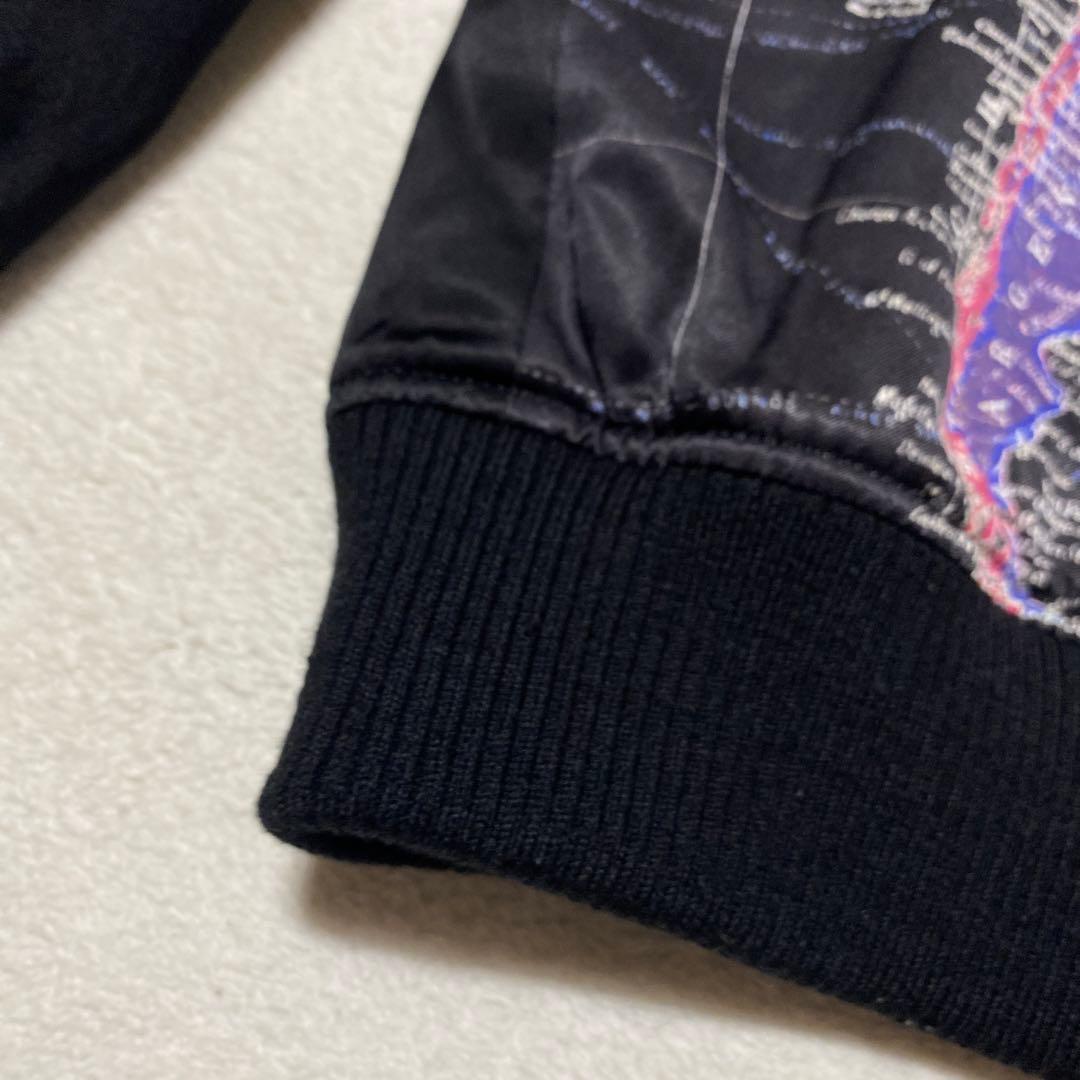 ✨LAD MUSICIAN ✨17AW 世界地図柄リバーシブルサテンスカジャン