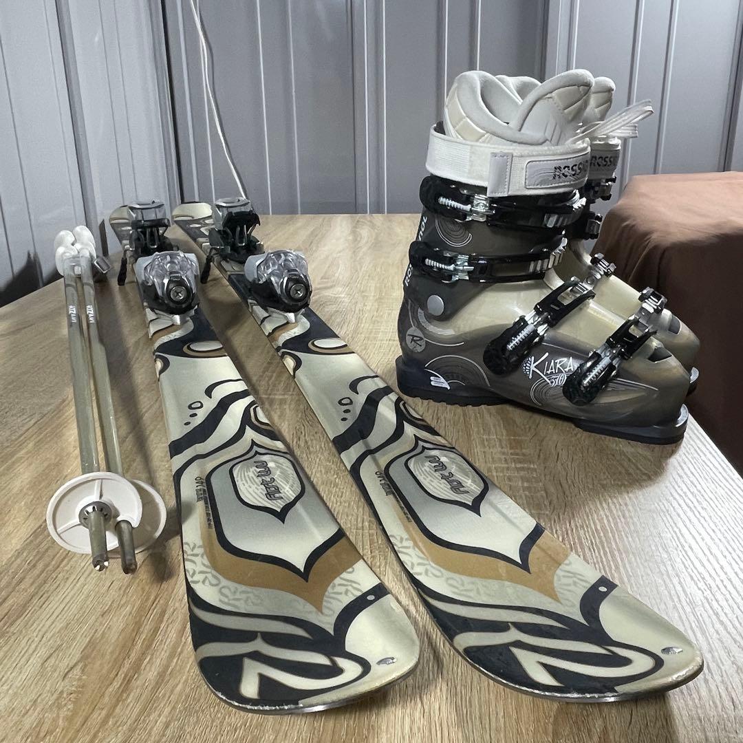 K2 149cm ROSSIGNOL24.5cm スキーセット
